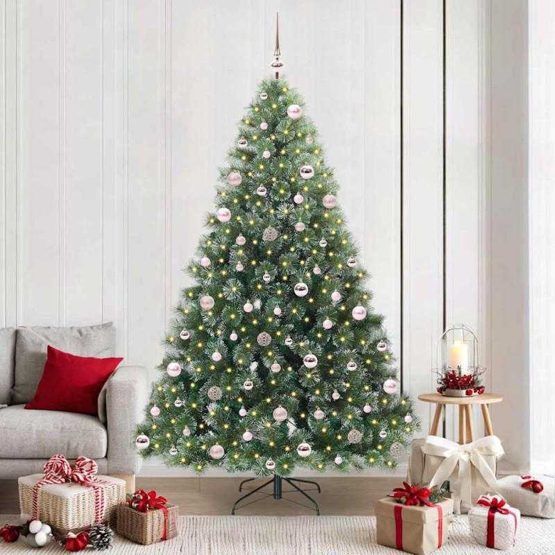 Sapin de Noël artificiel avec 300 LED Vert 210 cm PE et PVC 544438544438