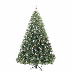 Sapin de Noël artificiel avec 300 LED Vert 210 cm PE et PVC 544438544438
