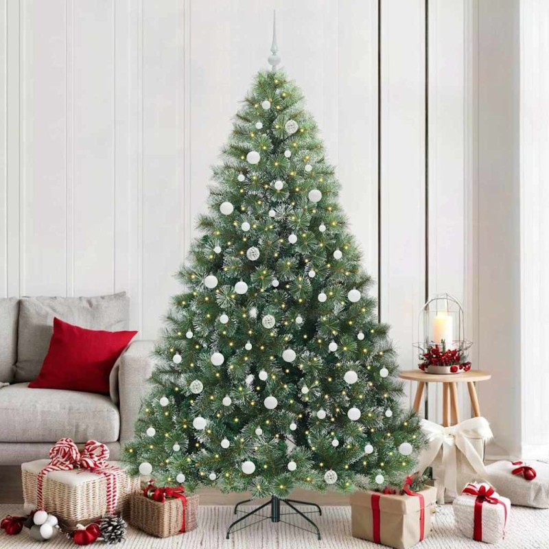 Sapin de Noël artificiel avec 300 LED Vert 210 cm PE et PVC 544439544439