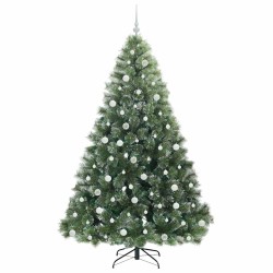Sapin de Noël artificiel avec 300 LED Vert 210 cm PE et PVC 544439544439