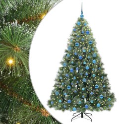 Sapin de Noël artificiel avec 300 LED Vert 180 cm PE et PVC 544440544440