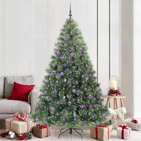 Sapin de Noël artificiel avec 300 LED Vert 210 cm PE et PVC 544441544441