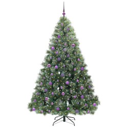 Sapin de Noël artificiel avec 300 LED Vert 210 cm PE et PVC 544441544441