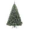 Sapin de Noël artificiel avec 300 LED Vert 210 cm PE et PVC 544441544441
