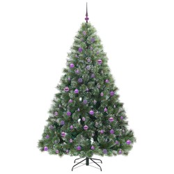 Sapin de Noël artificiel avec 300 LED Vert 210 cm PE et PVC 544441544441