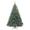Sapin de Noël artificiel avec 300 LED Vert 210 cm PE et PVC 544441544441