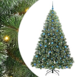 Sapin de Noël artificiel avec 300 LED Vert 210 cm PE et PVC 544444544444