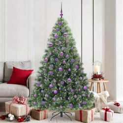 Sapin de Noël artificiel avec 300 LED Vert 180 cm PE et PVC 544446544446