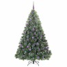 Sapin de Noël artificiel avec 300 LED Vert 180 cm PE et PVC 544446544446