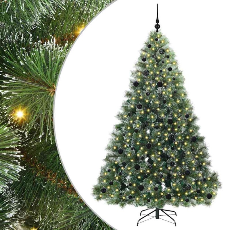 Sapin de Noël artificiel avec 300 LED Vert 210 cm PE et PVC 544449544449