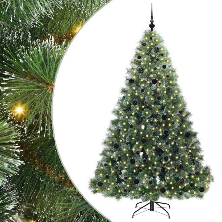 Sapin de Noël artificiel avec 300 LED Vert 210 cm PE et PVC 544449544449