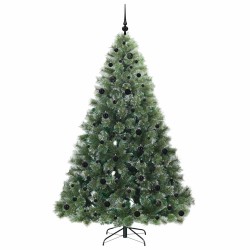 Sapin de Noël artificiel avec 300 LED Vert 210 cm PE et PVC 544449544449