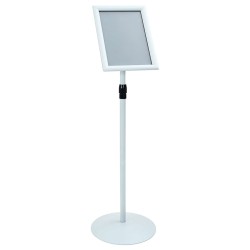 Stand de Poster sur Pied Argenté 33 x 33 x 126 cm PVC et Acier 544464544464