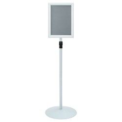 Stand de Poster sur Pied Argenté 33 x 33 x 123 cm PVC et Acier 544465544465