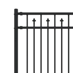 Clôture à pointe Baarlo Noir 200 x 130 cm 544466544466