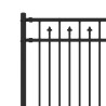 Clôture à pointe Baarlo Noir 200 x 130 cm 544466544466