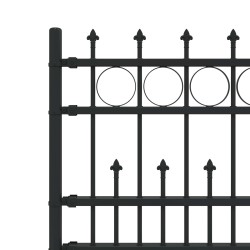 Clôture à anneau piqué Horst Noir 544469544469