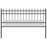 Clôture à anneau piqué Horst Noir 200 x 130 cm 544471544471