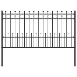 Clôture à anneau piqué Horst Noir 200 x 150 cm 544478544478