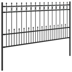 Clôture à anneau piqué Horst Noir 200 x 150 cm 544478544478