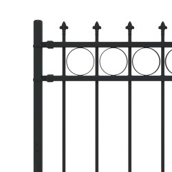 Clôture à anneau piqué Horst Noir 200 x 150 cm 544478544478