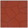 Pierre de marchage 6 pcs Rouge 40,5 x 40,5 x 2 cm Caoutchouc 544481544481