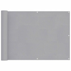 Écran de balcon Gris clair 75 x 200 cm Oxford alu enduit de PU 544483544483
