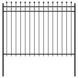 Clôture en anneau Tilburg Noir 200 x 200 cm 544498544498