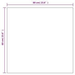 Miroirs muraux 2 pcs 60x60 cm Carré Verre 544500544500