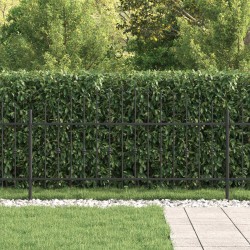 Clôture à Pointe Asten Noir 200 x 130 cm Acier enduit de poudre 544502544502