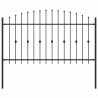 Clôture à Pointe Asten Noir 200 x 150 cm Acier enduit de poudre 544503544503