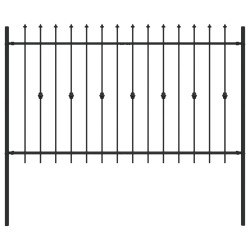 Clôture à Pointe Asten Noir 544504544504