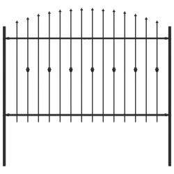 Clôture à Pointe Asten Noir 544505544505