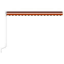 Auvent rétractable automatique 400x300 cm Orange et marron 544554544554