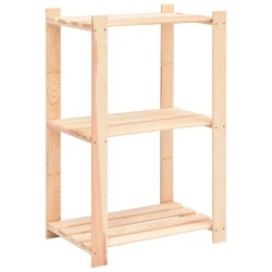 Étagères de rangement à 3 niveaux 10 pcs 60x38x90 cm Pin 150 kg 544566544566