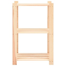 Étagères de rangement à 3 niveaux 10 pcs 60x38x90 cm Pin 150 kg 544566544566