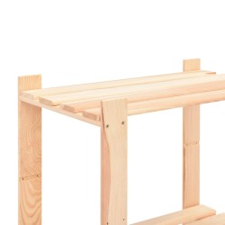 Étagères de rangement à 3 niveaux 10 pcs 60x38x90 cm Pin 150 kg 544566544566