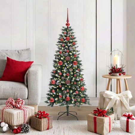 Sapin de Noël artificiel Vert 120 cm PVC, plastique et acier 544580544580