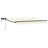Store rétractable manuel avec LEDs Crème 3,5 x 2 m 544593544593