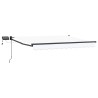Store rétractable manuel avec LEDs Blanc 3 x 2,5 m 544594544594