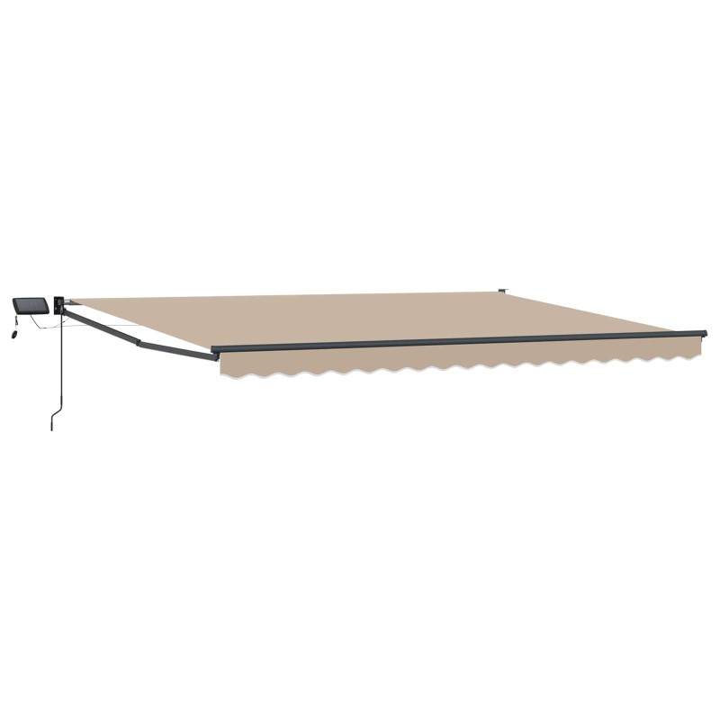 Store rétractable manuel avec LEDs Beige 4 x 2 m 544599544599
