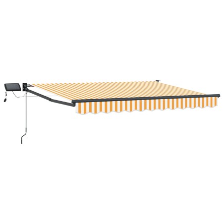 Store rétractable manuel avec LEDs Jaune et blanc 3 x 2 m 544619544619