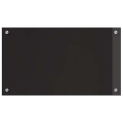 Crédence de cuisine 2 pcs Noir 70 x 40 cm verre trempé 544642544642