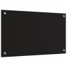 Crédence de cuisine 2 pcs Noir 70 x 40 cm verre trempé 544642544642