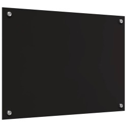 Crédence de cuisine 2 pcs Noir 70 x 50 cm verre trempé 544643544643