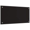 Crédence de cuisine 2 pcs Noir 80 x 40 cm verre trempé 544644544644