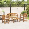 Ensemble de salon Rose de jardin 4 pcs Bois d'Acacia Massif 544645544645
