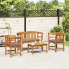 Ensemble de salon Rose de jardin 4 pcs Bois d'Acacia Massif 544646544646