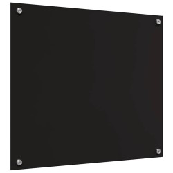 Crédence de cuisine 2 pcs Noir 70 x 60 cm verre trempé 544651544651