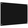 Crédence de cuisine 2 pcs Noir 90 x 60 cm verre trempé 544653544653